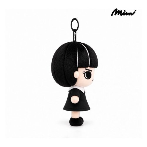 พวงกุญแจตุ๊กตา ด้านข้าง หันขวา ชุดเดรสดำ รองเท้าสีดำ MIMI